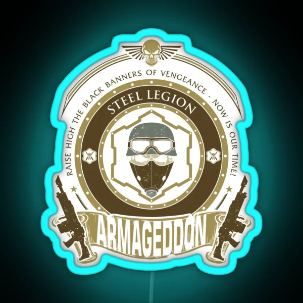 ARMAGEDDON CREST RGB Neon Sign