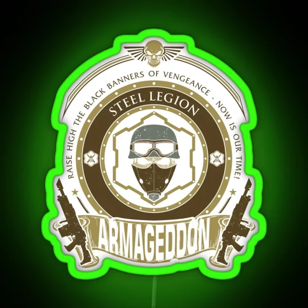 ARMAGEDDON CREST RGB Neon Sign