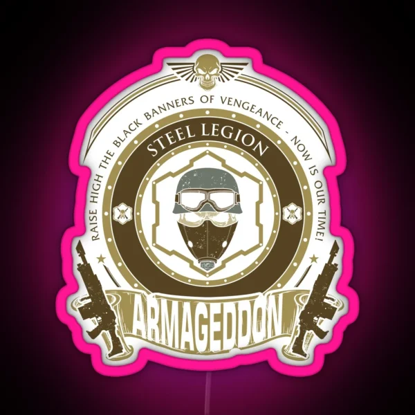 ARMAGEDDON CREST RGB Neon Sign
