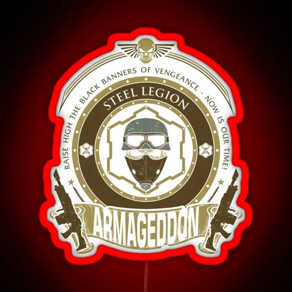 ARMAGEDDON CREST RGB Neon Sign