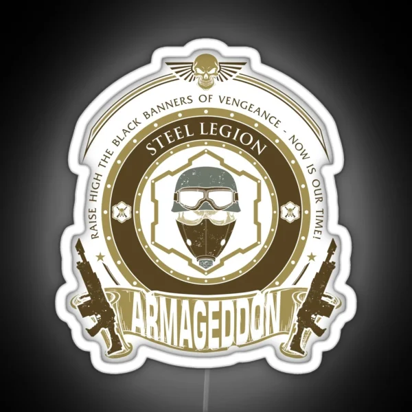 ARMAGEDDON CREST RGB Neon Sign