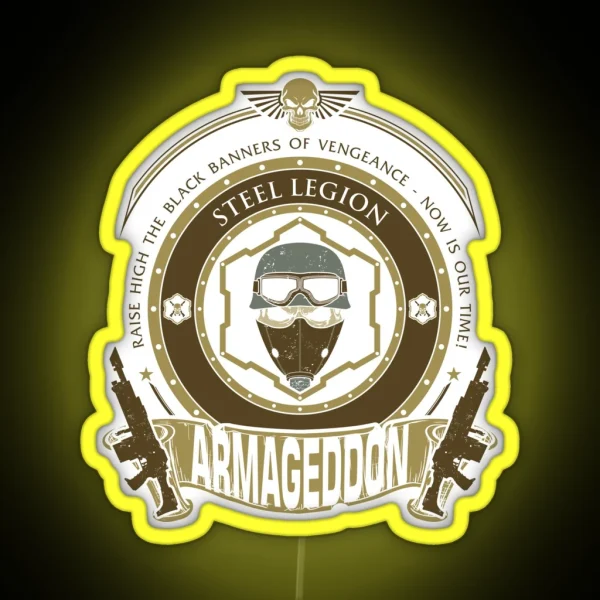 ARMAGEDDON CREST RGB Neon Sign