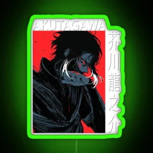 Armed Detective Agency Join Forces Ryunosuke Akutagawa Bsd Anime And Manga RGB Neon Sign