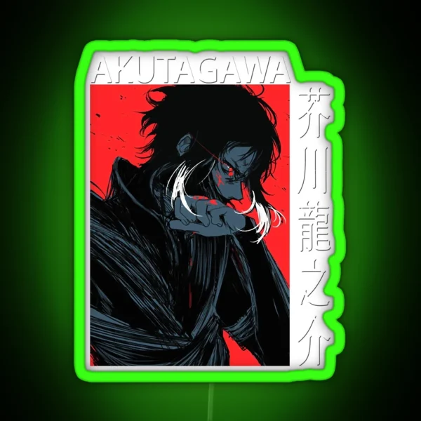 Armed Detective Agency Join Forces Ryunosuke Akutagawa Bsd Anime And Manga RGB Neon Sign