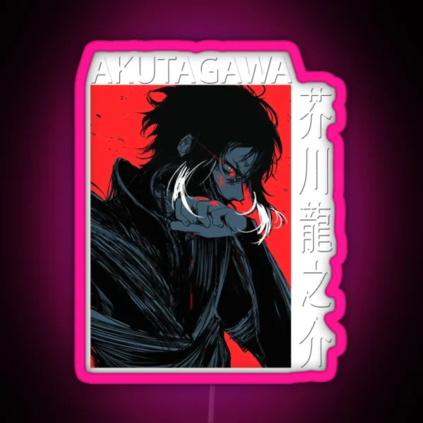 Armed Detective Agency Join Forces Ryunosuke Akutagawa Bsd Anime And Manga RGB Neon Sign