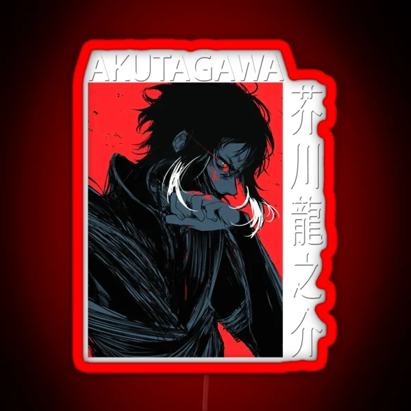 Armed Detective Agency Join Forces Ryunosuke Akutagawa Bsd Anime And Manga RGB Neon Sign