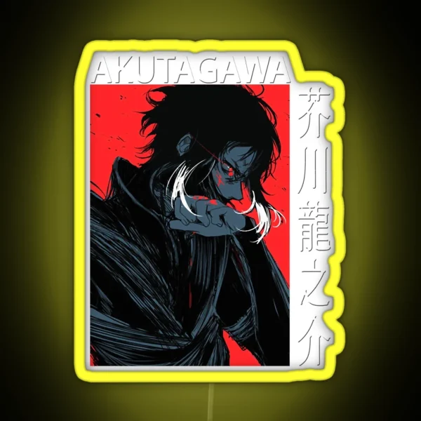 Armed Detective Agency Join Forces Ryunosuke Akutagawa Bsd Anime And Manga RGB Neon Sign