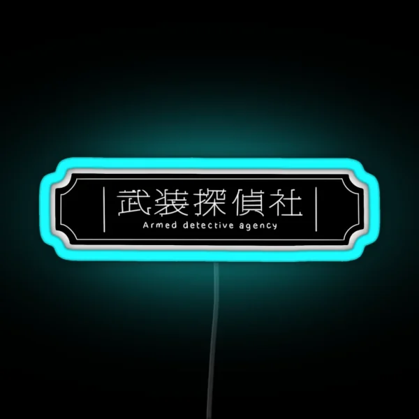 Armed Detective Agency Sign RGB Neon Sign