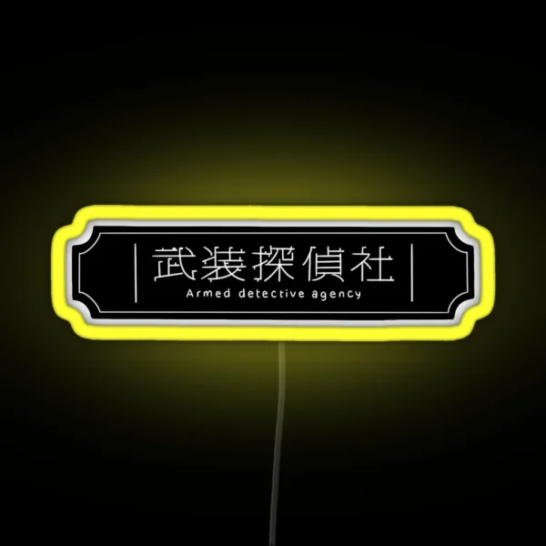 Armed Detective Agency Sign RGB Neon Sign