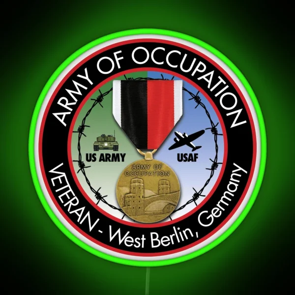 Army Of Occupation Logo RGB Neon Sign