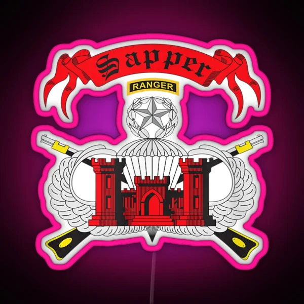 Army Sapper Tab RGB Neon Sign
