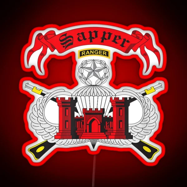 Army Sapper Tab RGB Neon Sign