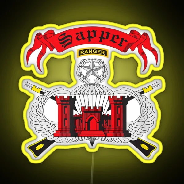 Army Sapper Tab RGB Neon Sign