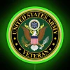 Army US Army Veteran RGB Neon Sign