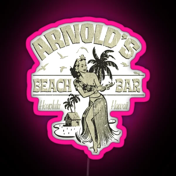 Arnold S Beach Bar RGB Neon Sign