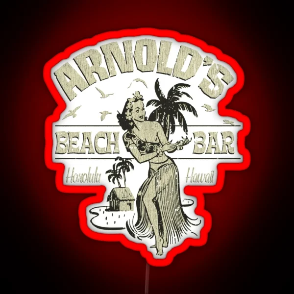 Arnold S Beach Bar RGB Neon Sign