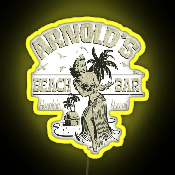 Arnold S Beach Bar RGB Neon Sign