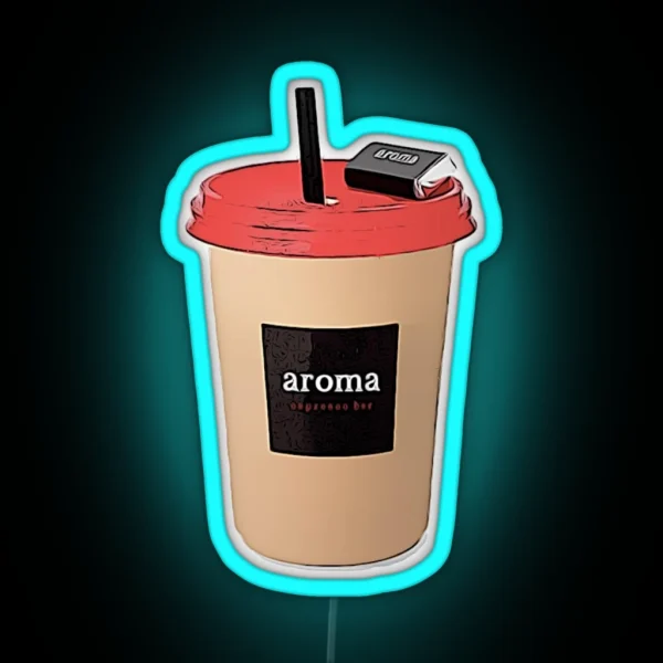 Aroma Cafe RGB Neon Sign