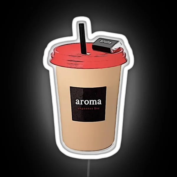 Aroma Cafe RGB Neon Sign