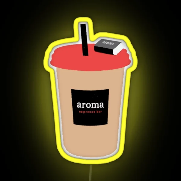 Aroma Espresso Bar Coffee RGB Neon Sign
