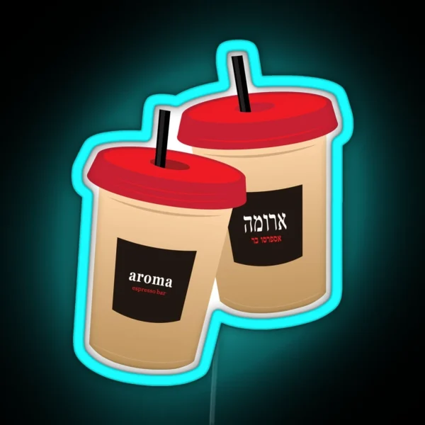Aroma Iced Coffee RGB Neon Sign