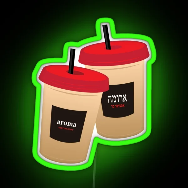 Aroma Iced Coffee RGB Neon Sign