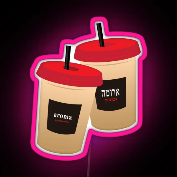 Aroma Iced Coffee RGB Neon Sign