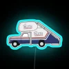 Vibrant RGB LED Neon Sign Inspired by Iconic TV Show Vehicle