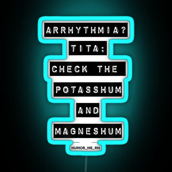 Arrhythmia RGB Neon Sign