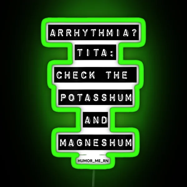 Arrhythmia RGB Neon Sign