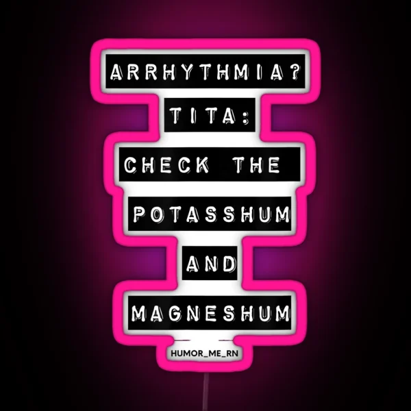 Arrhythmia RGB Neon Sign
