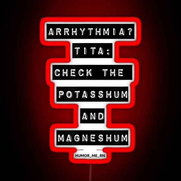 Arrhythmia RGB Neon Sign