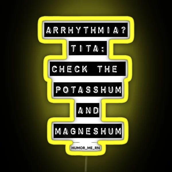 Arrhythmia RGB Neon Sign