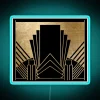 Art Deco Style High-Quality RGB Color Changing Neon Wall Sign