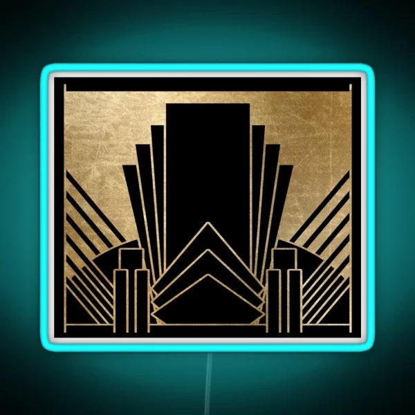 Art Deco Design RGB Neon Sign