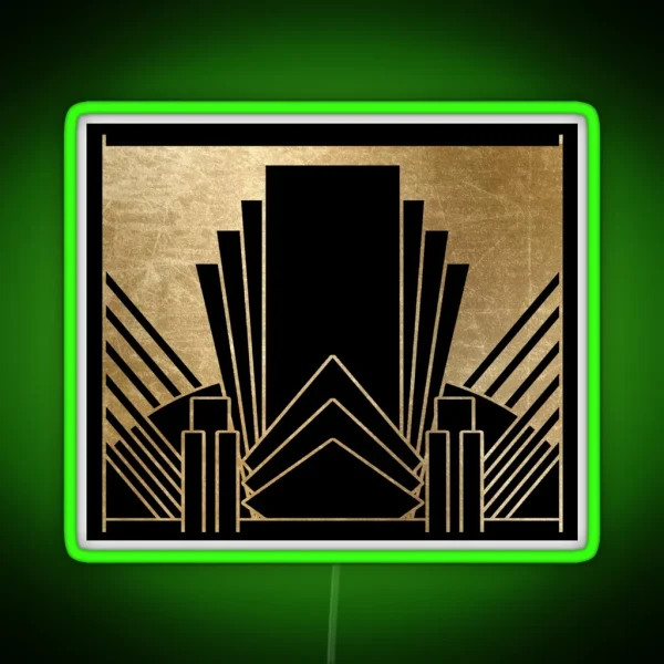Art Deco Design RGB Neon Sign