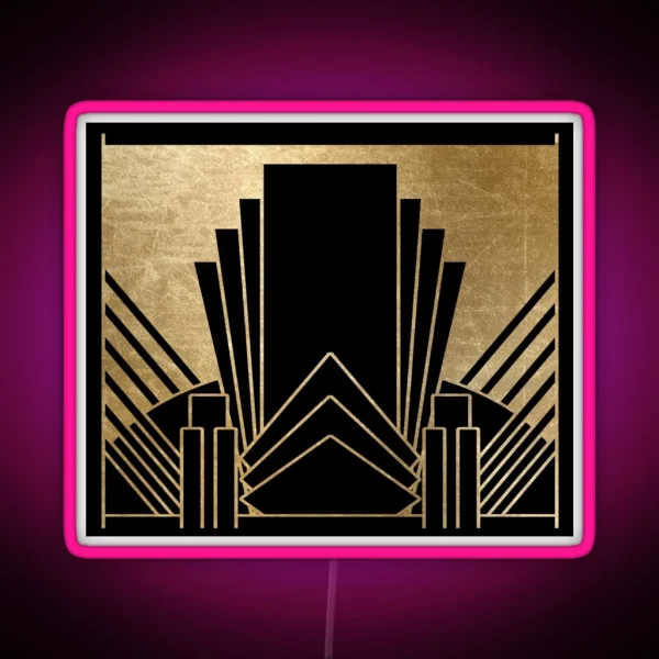 Art Deco Design RGB Neon Sign