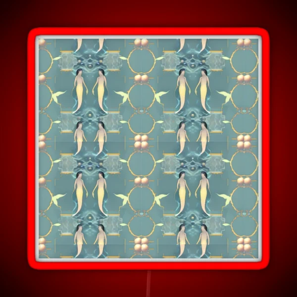 Art Deco Mermaids RGB Neon Sign