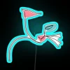 Vibrant cat number two RGB neon sign artwork decor statement.