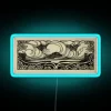 Vintage Inspired Art Nouveau Mountain Landscape RGB Color Neon Sign Decor