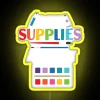 Customizable RGB LED Canvas Sign Art Studio Decorations Neon Display