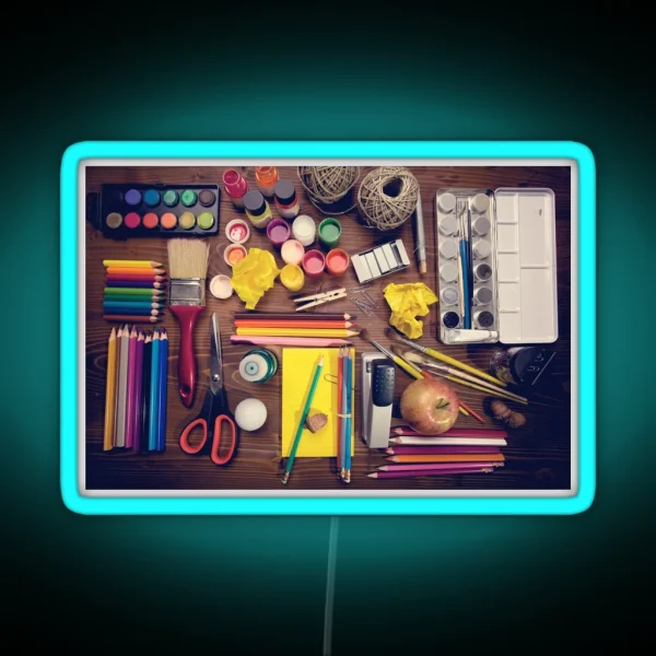 Art Supplies RGB Neon Sign