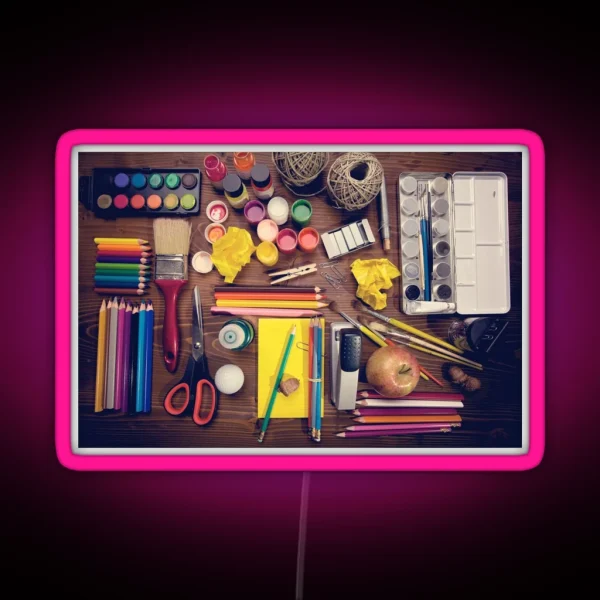Art Supplies RGB Neon Sign