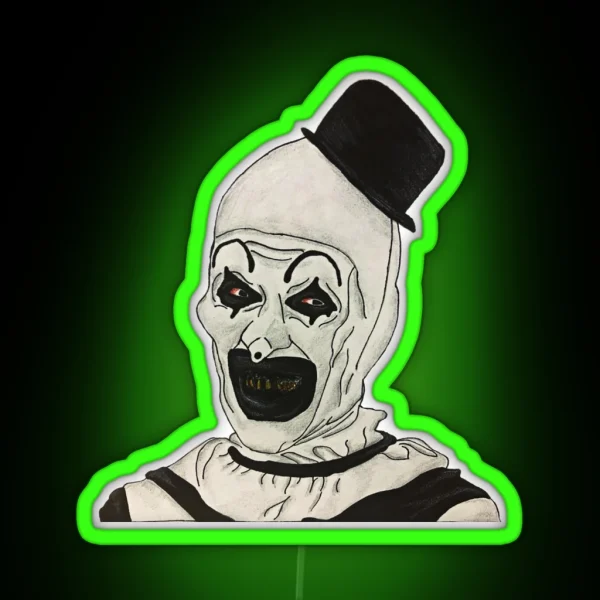 ART The Clown RGB Neon Sign