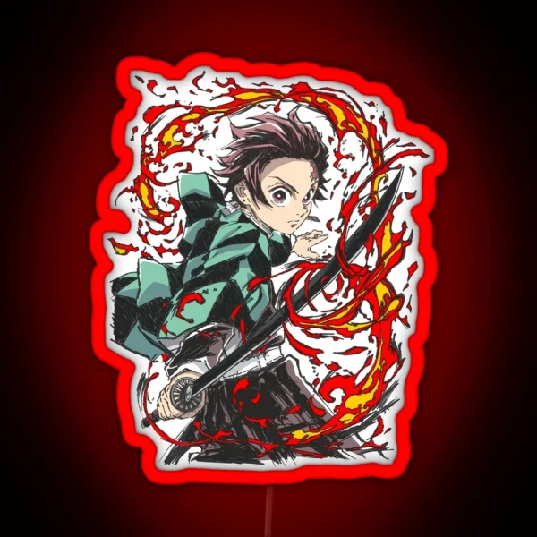 Art Work Of Great Nice Slayer Yaiba Animes Japan RGB Neon Sign