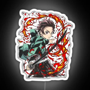 Art Work Of Great Nice Slayer Yaiba Animes Japan RGB Neon Sign