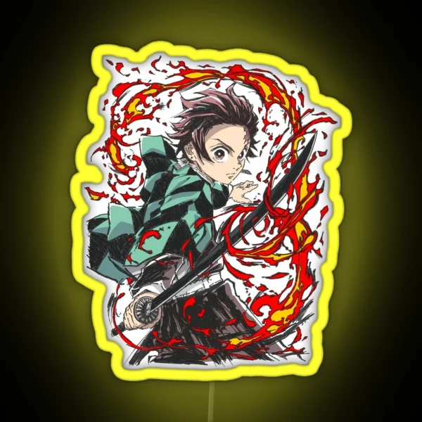 Art Work Of Great Nice Slayer Yaiba Animes Japan RGB Neon Sign