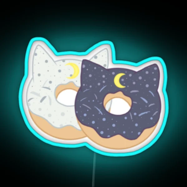 Artemis And Luna Donuts RGB Neon Sign
