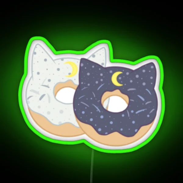 Artemis And Luna Donuts RGB Neon Sign