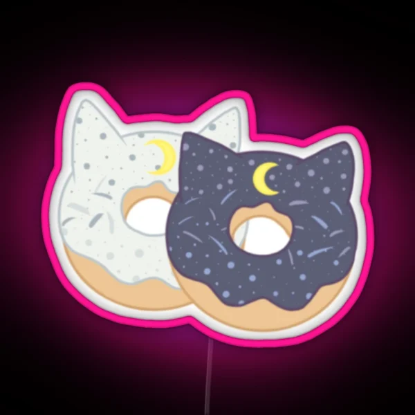 Artemis And Luna Donuts RGB Neon Sign